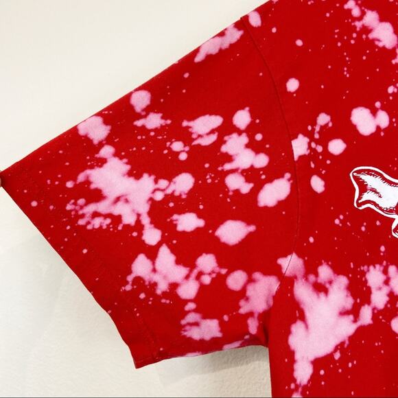 Switzerland Travel Tee Hand Bleached Unisex Sz XL - Picture 5 of 7